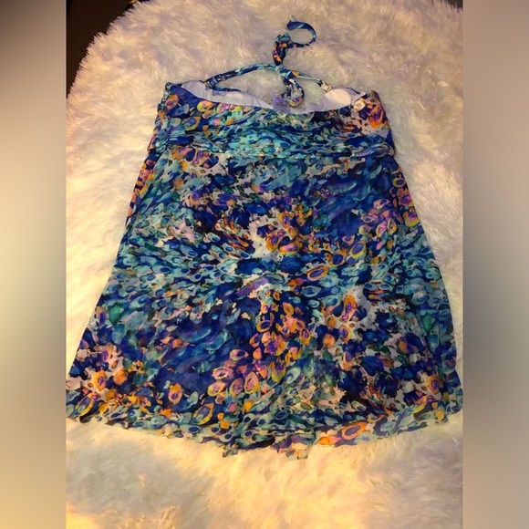 Vibrant Multicolor Strapless tankini - Picture 6 of 15